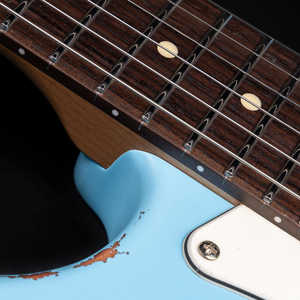 <span class=keywords><strong>Guitarra</strong></span> Eléctrica Eart <span class=keywords><strong>Vintage</strong></span>-VS60(M), 6 Cuerdas, Cuerpo Sólido, Acabado Relic de Tamaño Completo, Puente de Trémolo Sincronizado de 6 Puntos - Product Image 3