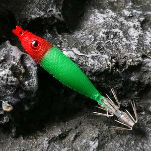 Japon Matériel PVC Squid Jig Bois Crevettes Leurre De Pêche Dur Appâts pour UKISUTTE - Product Image 4