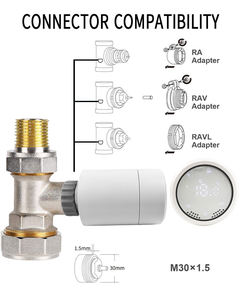 Valvola Termostatica Intelligente WiFi Zigbee HY367 Tuya 2021, Controllore per Radiatore TRV - Product Image 3