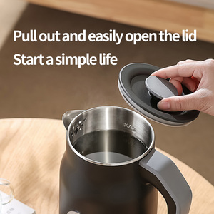 Tuyệt vời công suất cao 1000W công suất lớn cấp thực phẩm thép không gỉ 304 cách nhiệt đôi 6 min sâu sôi ấm đun nước điện - Product Image 3