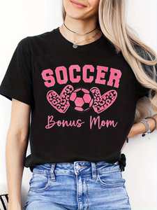 T-Shirt Casual Sportiva da Donna con Collo Tondo, Stampa Colorata a Grani di Zucchero, Outfit per San Valentino, 100% Cotone, Manica Corta - Product Image 1