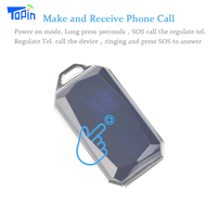 Colgante de Piedras Preciosas de Moda G12s IP67 Resistente al Agua con Rastreador GPS GSM+Wifi+GPS+AGPS+LBS para Niños, Estudiantes y Llaveros de Coche