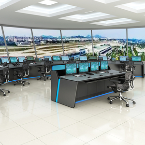 Buen precio Comando DE SEGURIDAD Plataforma operativa Muebles de oficina Mesa Luz LED Oficina Computadora Consola Escritorio - Product Image 6