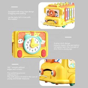 बच्चे मोंटेसरी बहु-कार्यात्मक गतिविधि बस खिलौना शिशु सिलाफ़न आकार मिलान खेल ठीक मोटर कौशल शिक्षा सीखने खिलौने - Product Image 5