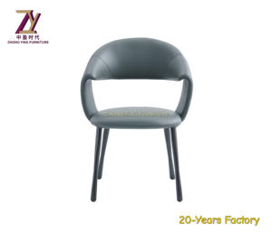 2025 moderne luxe Style meubles de maison chaise de salle à manger en cuir rembourré cuisine en cuir PU chaise de salle à manger - Product Image 2