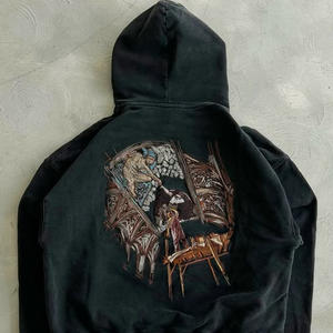 Private <span class=keywords><strong>Label</strong></span> Custom Designer Sun Vervaagd Baggy Oversized Achterzakken Cargo Rechte Been Gestapeld Oversized Borduurspijkerbroek - Product Image 3