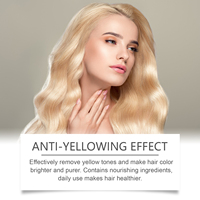 Shampoo violet pour une couleur durable des cheveux, soin quotidien nourrissant, lissage et hydratation des cheveux