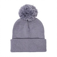 Bonnet en coton à carreaux unisexe avec pompon, tricoté, pour l'hiver, avec logo personnalisé, pour le ski, les voyages en plein air