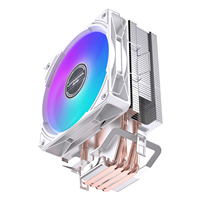Pendingin CPU RGB LOVINGCOOL Custom 120mm 4 Pipa Panas Tembaga Sirip Kepadatan Tinggi untuk Sistem Gaming PC OEM Pesanan Grosir