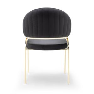 เก้าอี้รับประทานอาหาร Rosse Modern Velvet โครงโลหะ แข็งแรงทนทาน เหมาะสำหรับใช้ในบ้าน ร้านอาหาร และโรงแรม - Product Image 4