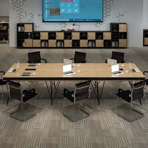 โต๊ะในสำนักงานที่ทันสมัยไม่เหมือนใครห้องประชุมโต๊ะประชุมเฟอร์นิเจอร์สำนักงาน - Product Image 4