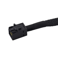 SFF-8654 SAS ramping 4i 38pin Mini SAS HD SFF-8643 36pin kabel Target plastik dengan jaket PVC tembaga murni untuk Transfer Data