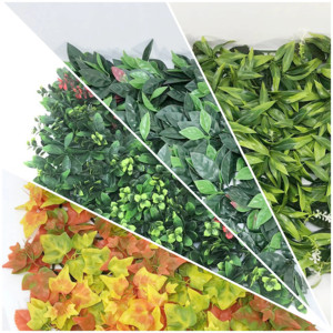 แผ่นผนังตกแต่ง EG-G579 ลายต้นไม้ประดิษฐ์และเฟิร์นผสม ทนทานต่อสภาพอากาศ ใช้สำหรับตกแต่งผนังแนวตั้ง เหมาะสำหรับใช้งานเชิงพาณิชย์ - Product Image 4