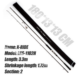 FUJI <span class=keywords><strong>Lurekiller</strong></span> X-RIDE 3.3M longue portée <span class=keywords><strong>canne</strong></span> 20-80g 2 sections haute teneur en carbone jigging <span class=keywords><strong>canne</strong></span> à pêche - Product Image 5