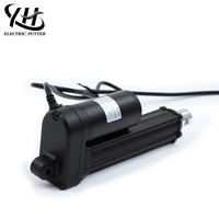Actionneur linéaire YH8-522 DC 2000mm 12V à commutation par balais étanche 1200N de charge IP66 20W à entraînement par engrenage avec montage à bride pour maison intelligente