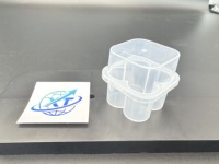 Boîte de 3ml-4 flacons transparents pour vaccin en poudre lyophilisée avec couvercle, boîte de rangement en plastique