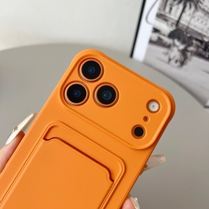 Funda Protectora de TPU Suave con Ranura para Tarjetas para <span class=keywords><strong>iPhone</strong></span> 17 <span class=keywords><strong>Pro</strong></span> 17 Air 14 15 <span class=keywords><strong>Pro</strong></span> <span class=keywords><strong>Max</strong></span> 16 Plus, Funda Tipo Cartera con Cubierta para Cámara - Product Image 6