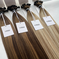 Extensiones de Cabello Humano Virgen 100% de Alta Calidad, Tejidas a Mano, Doble Trama, 15g-20g/pc, Venta Directa de Fábrica