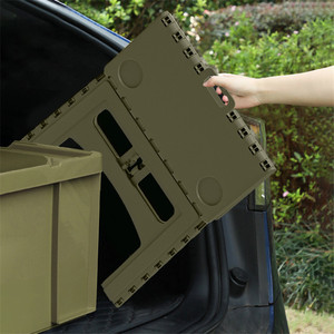 Pequeña mesa plegable de plástico portátil para acampar al aire libre - Product Image 6