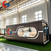 Maison capsule gain de place, maisons préfabriquées minuscules, remorque de conteneur mobile, maison capsule, cabine modulaire préfabriquée, camping