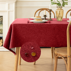 <span class=keywords><strong>Nappe</strong></span> de table professionnelle moderne écologique en velours tissé bordeaux 100% polyester, résistante aux taches et imperméable, pour <span class=keywords><strong>restaurant</strong></span> - Product Image 1