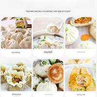 Petite farine Tortilla Roti Chapati pain pita arabe Samosa Empanada disque peau pâte boulette emballage faisant la machine pour usage domestique