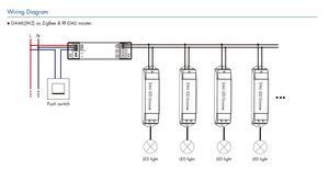 SKYDANCE 16VDC RF y Zigbee DALI Dimmer, Fuente de Alimentación DALI BUS DA-ML(WZ), Aplicable a Atenuación DT6, DT8-TC CCT, DT8-RGB/RGBW, Interruptor <span class=keywords><strong>DT7</strong></span> - Product Image 6
