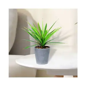 Indoor home decoration nearly natural sisal plant maguey plant small bonsai artificial sisalana agave tree