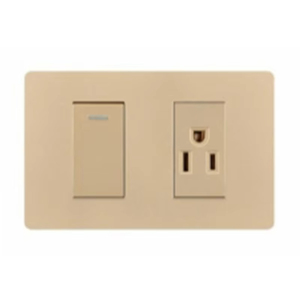 Giá thấp bán buôn 1 bài 1 tuyến đường + đôi 2-cực ổ cắm hiện đại công tắc điện và ổ cắm - Product Image 6