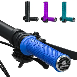 LS独特设计的自行车手柄杆把手盖自行车防滑方向盘盖可锁定橡胶把手自行车配件