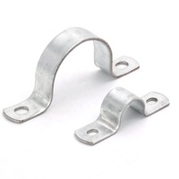 Collier de serrage en U robuste à double tube en acier inoxydable 304 finition zinc
