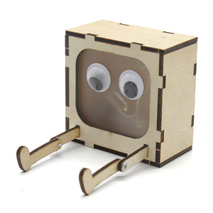 Kit de bricolage en bois pour veilleuse de dessin animé, jouet d'expérimentation scientifique pour enfants, cadeau éducatif STEAM, 4-6 ans, alimenté par piles - Product Image 4