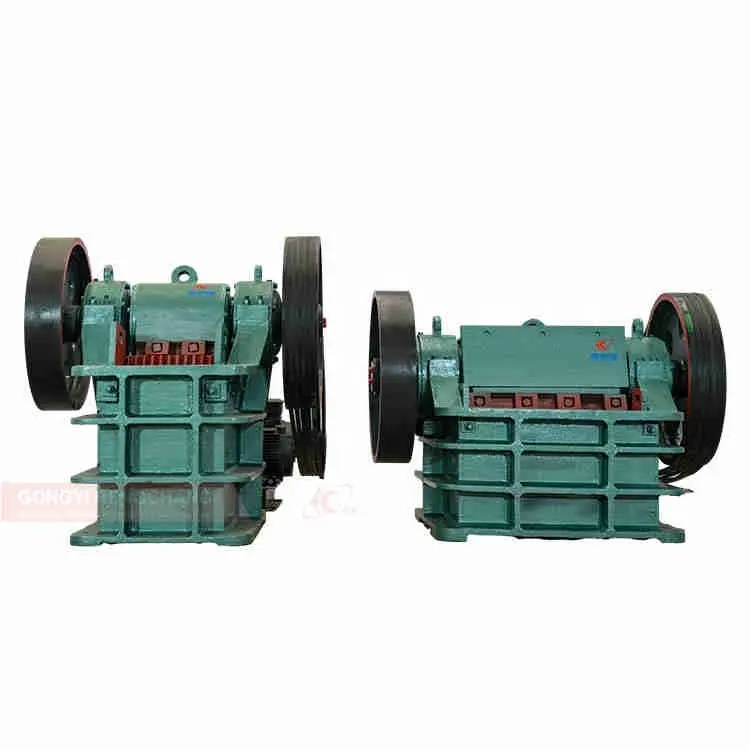 small scale bauxite ballast marble jaw crusher with diesel engine