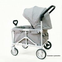 Chariot de Jardin Tout-Terrain Pliant Robuste pour Extérieur et Plage, Nouveau Modèle