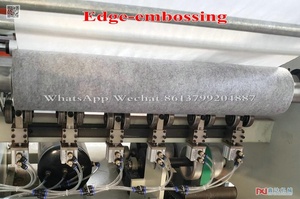 Machine de rouleau de papier toilette, appareil à gaufrage des bords à haute vitesse de 600mm - Product Image 6