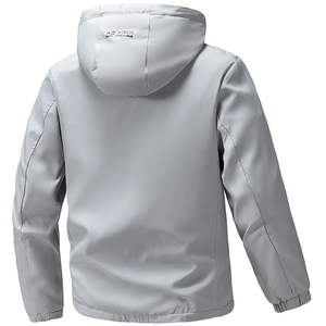 Người Đàn Ông Của Sang Trọng <span class=keywords><strong>Softshell</strong></span> Áo Khoác Cho Mùa Thu Thể Thao Không Thấm Nước Windproof Thoáng Khí Mui Xe Dây Kéo Đóng Cửa In Thiết Kế Cho Đi Bộ Đường Dài - Product Image 2
