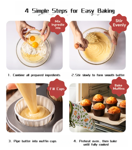 Mezcla de Harina para Muffins con Sabor a Chocolate Lista para Usar, Mezcla de Harina para Pasteles para <span class=keywords><strong>Reposteros</strong></span> Caseros, Mezcla de Harina para Muffins al por Mayor - Product Image 6