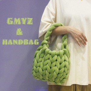 DIY Hand-Woven Mini Tote Bag Crochet Set Factory Price Handmade Crochet Knitted Chunky Yarn for Home Decoration