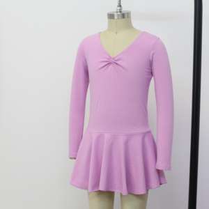 Dancewear katun pakaian balet lengan panjang gadis <span class=keywords><strong>Leotard</strong></span> nyaman tari klasik balet untuk pertunjukan tari balet - Product Image 5