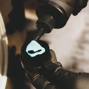 Spazzola Piccola in Poliammide a Forma di Timbro 63 mm con Setole in PP per Dettagli Auto, Manico Nero, Marca HC - Product Image 5