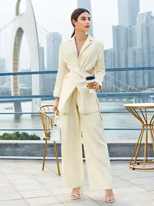 <span class=keywords><strong>Pantaloni</strong></span> da <span class=keywords><strong>tuta</strong></span> addensati a vita alta <span class=keywords><strong>pantaloni</strong></span> da donna autunno inverno Casual larghi sottili <span class=keywords><strong>Beige</strong></span> tinta unita <span class=keywords><strong>pantaloni</strong></span> Palazzo pieghettati con cerniera - Product Image 4