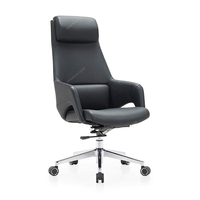 Chaise de bureau pivotante de luxe SPARKLE avec cadre en aluminium moderne, hauteur réglable, style élégant, couleur personnalisable pour mobilier de bureau