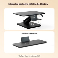 Support d'ordinateur réglable en hauteur Joyworker en acier, style moderne minimaliste, bureau pliable pour ordinateur portable Gsd75