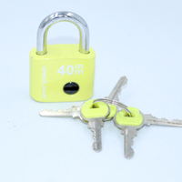 50mm popular heavy duty modern design colorful Plastic spraying special type iron padlock