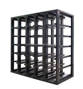 مبرد معدني حديث لتخزين 30 زجاجة مع رف شبكي خشبي للحفلات والمنازل تصميم مستدام بيئيًا - Product Image 4