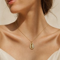 Collier Minimaliste en Acier Inoxydable Plaqué Or 18K, Étanche et Inaltérable, Motif Vie Marine – Nouvelle Arrivée, Prêt à l'Expédition en Gros