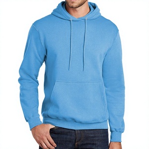 High Quality Men's Trendy Fleece Hoodies Custom Logo Design <b>Chest</b> Zipper Hooded Collar Half Zipper Eco-Friendly Breathable - Product Image 1