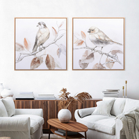 Homco Tableau mural moderne pour salon, toile peinte à la main, décoration intérieure, nouveau design, couleurs claires, vente en gros