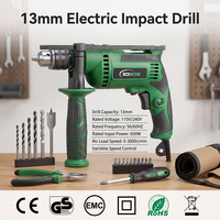 Perceuse à percussion électrique filaire OEM 600W 13mm 1/2" à vitesse variable, outil électrique professionnel portable pour murs, métaux et bois