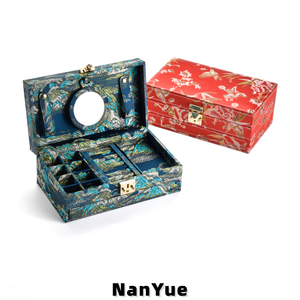 Nouvelle boîte à bijoux rectangulaire de grande capacité de style chinois, boîte de présentation multifonctionnelle pour collection de bijoux pour femmes, boîte cadeau de mariage - Product Image 3